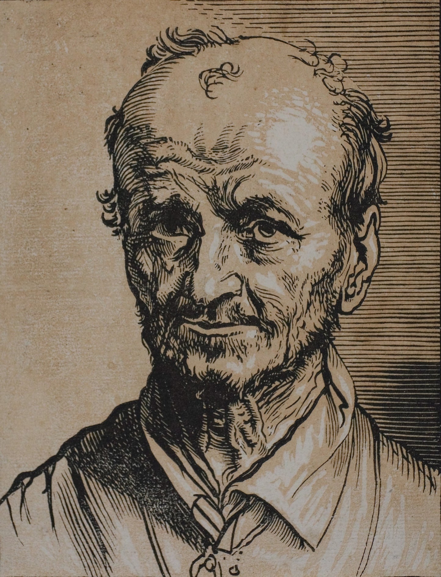 Bust of a Man Facing Forward - Jan Lievens, Poster Print Wall Art