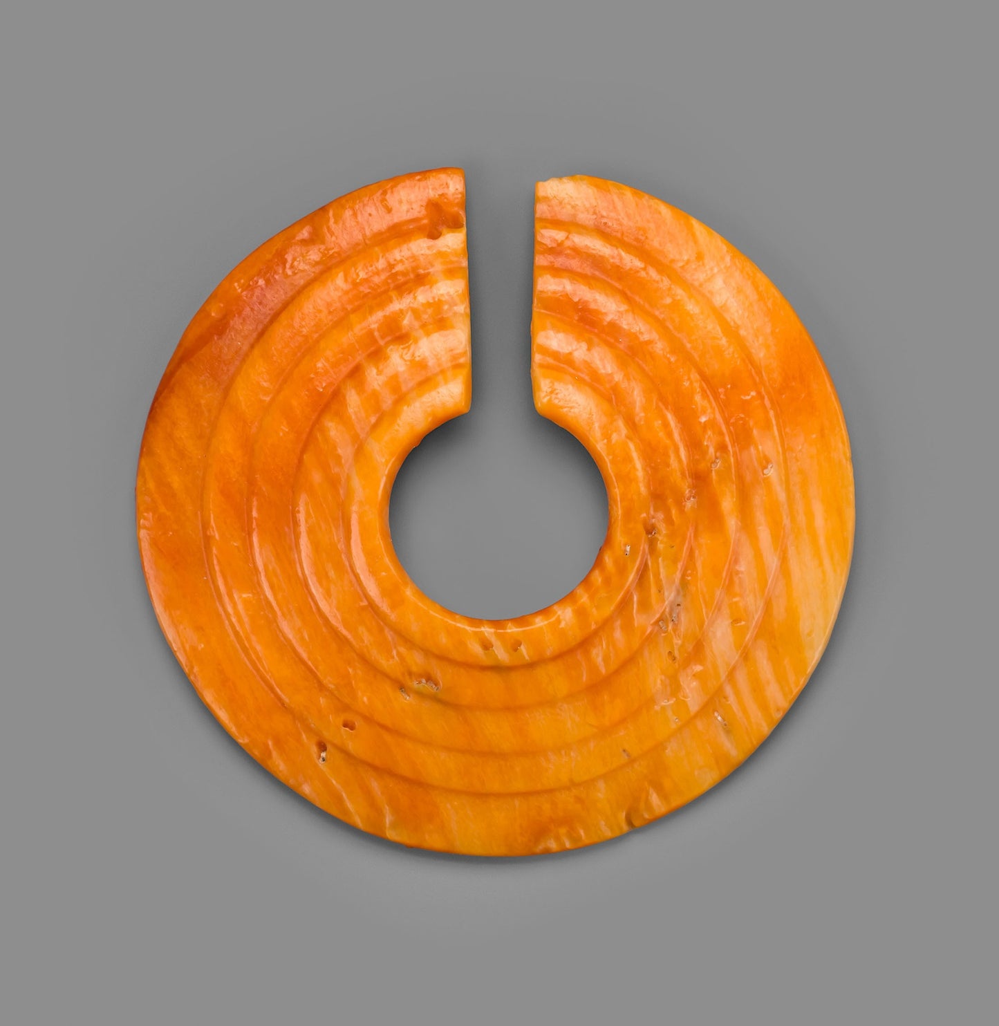 Circular Nose Ornament Incised with Concentric Bands - Coclé, Poster Print Wall Art