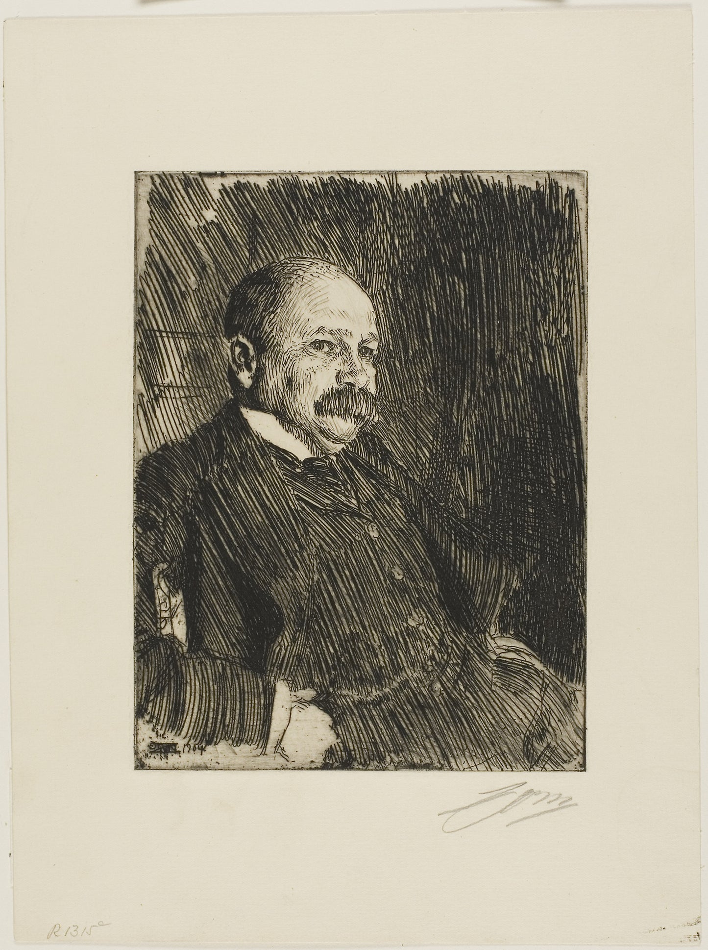 Colonel Lamont III (Bust) - Anders Zorn, Poster Print Wall Art