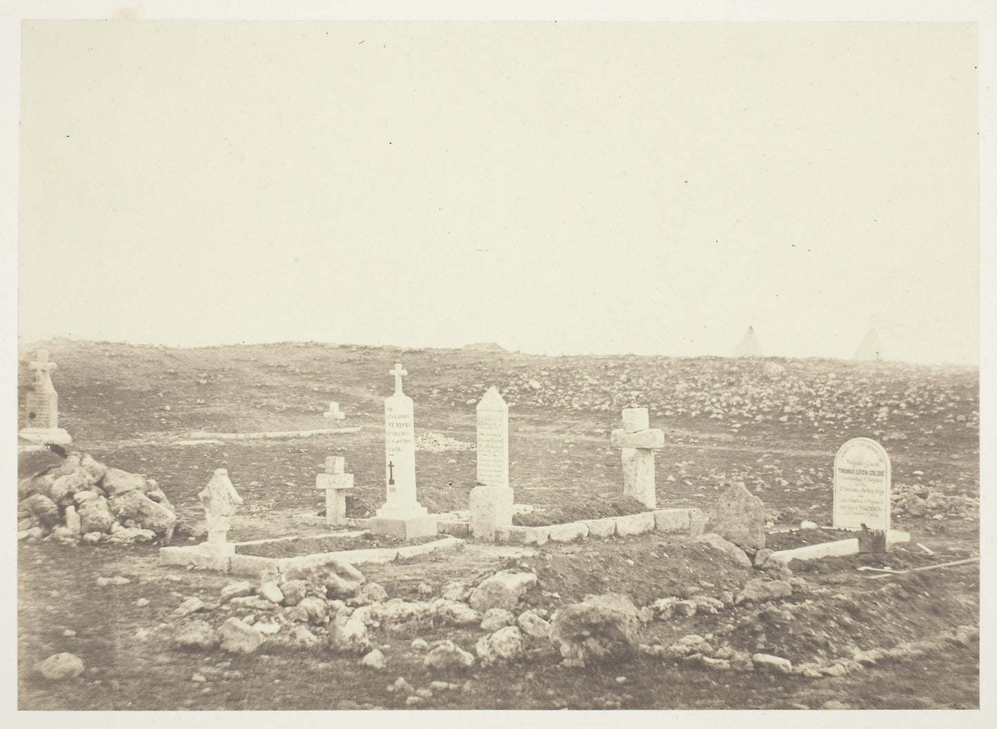 Cemetery, Cathcart's Hill - Roger Fenton, Poster Print Wall Art