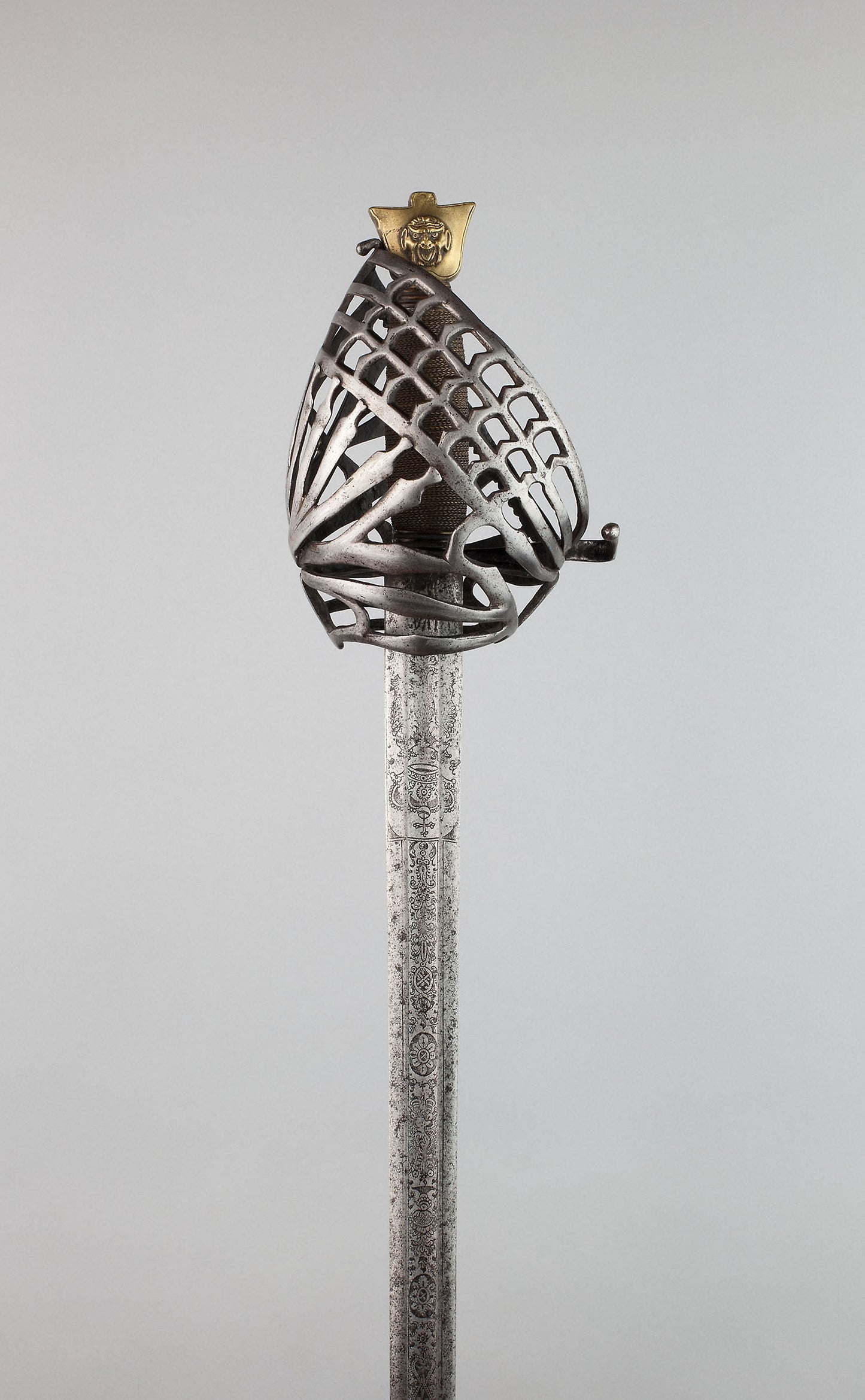 Basket-Hilted Broadsword (Schiavona) - Italian, Venice, Poster Print Wall Art