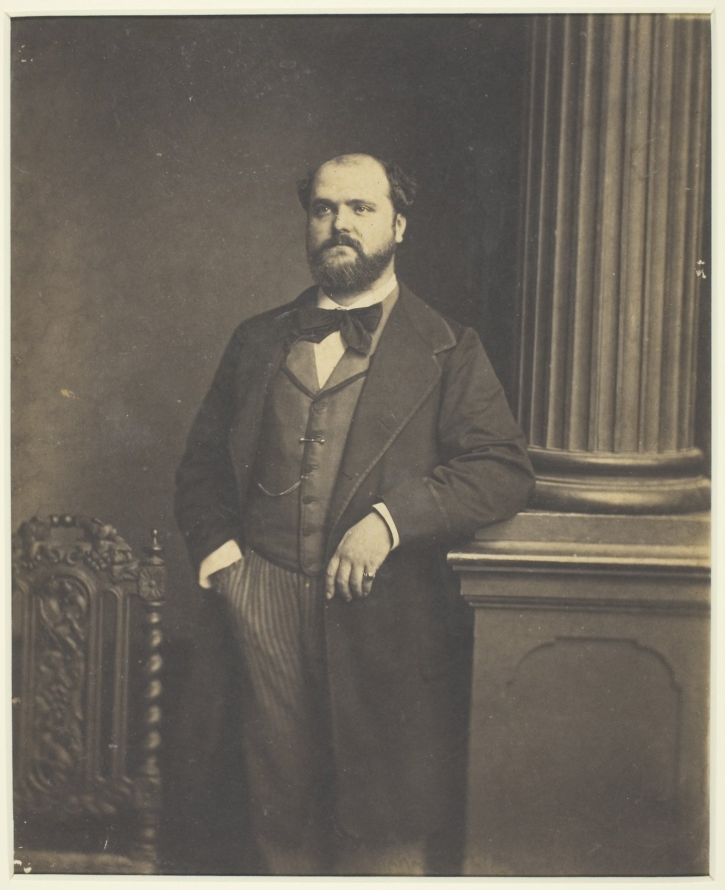 Untitled (Man Standing, en Face) - Antoine Samuel Adam-Salomon, Poster Print Wall Art