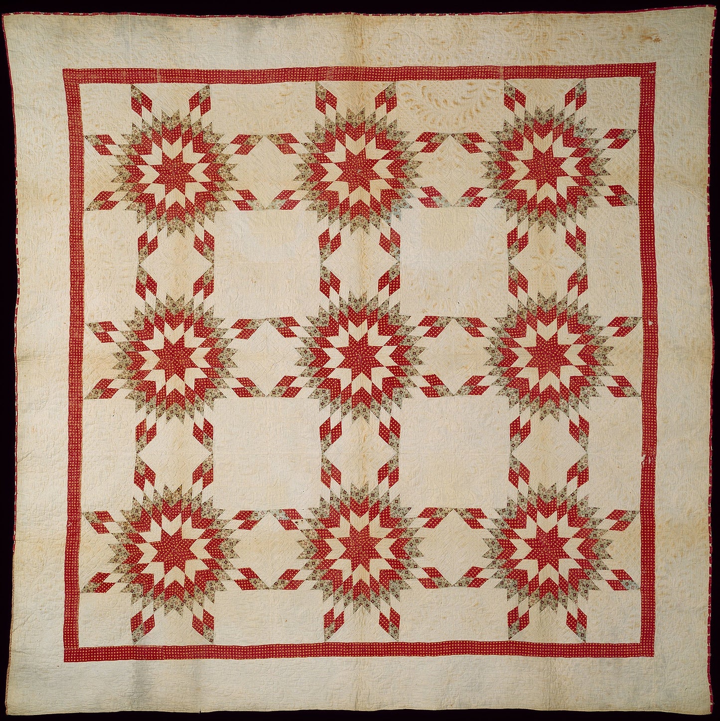 Bedcover (Sunburst Quilt) - United States, Poster Print Wall Art