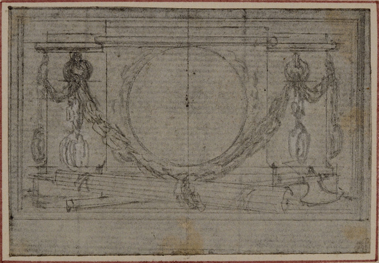 Study for En Tête Vignette in Tacitus "Tibère, ou Les Six Premiers Livres des Annales", Book II - Hubert François Gravelot, Poster Print Wall Art