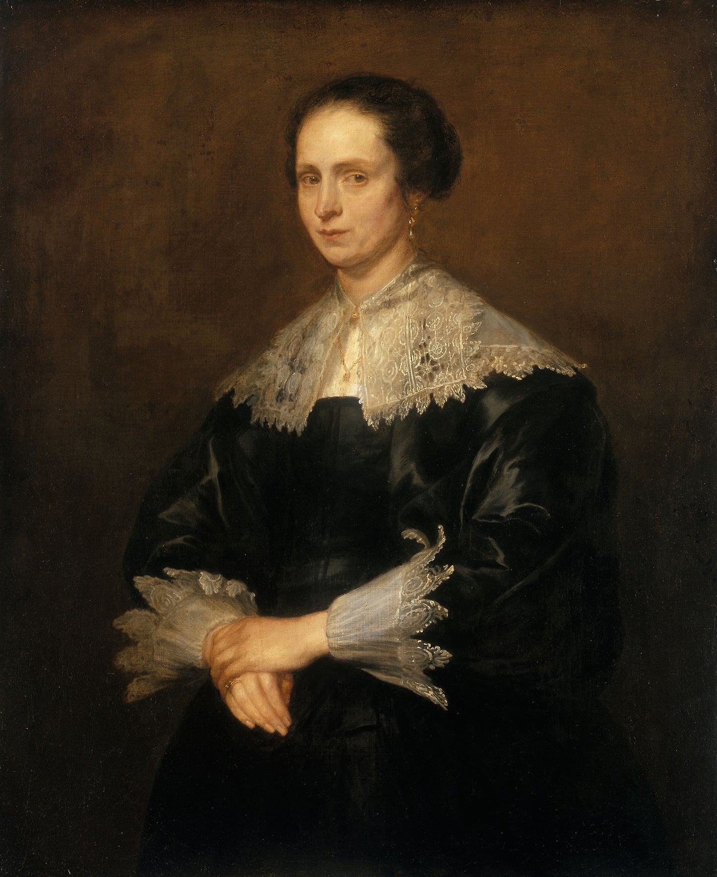 Helena Tromper Du Bois - Attributed to Anthony van Dyck, Poster Print Wall Art