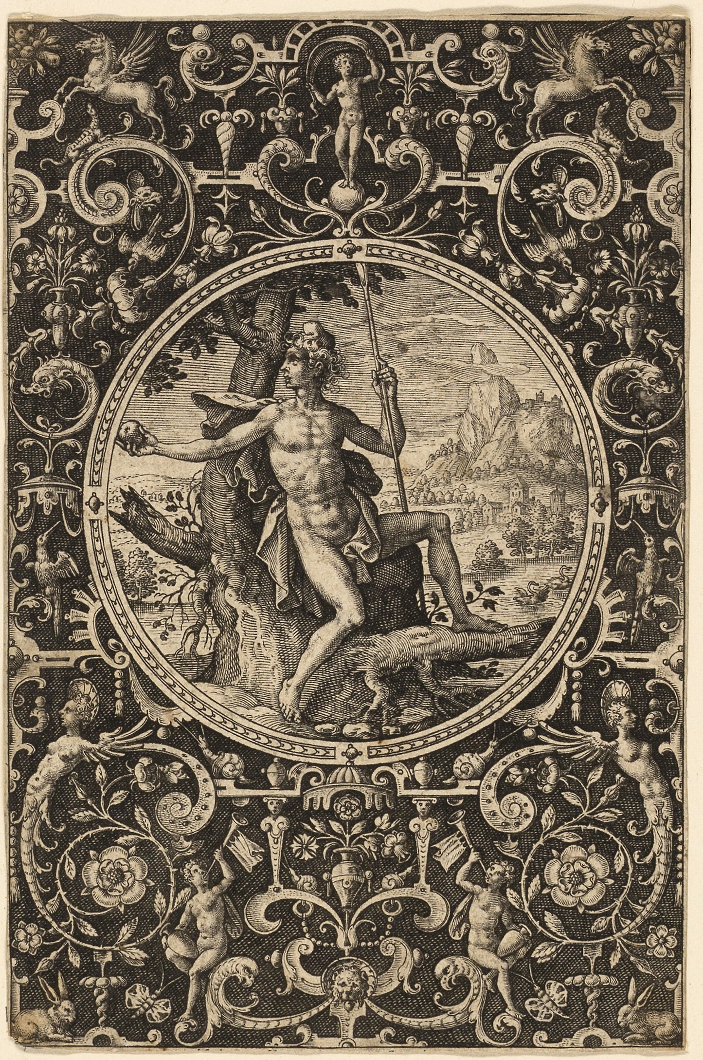 Judgment of Paris: Adriaen Collaert, II, Poster Print Wall Art