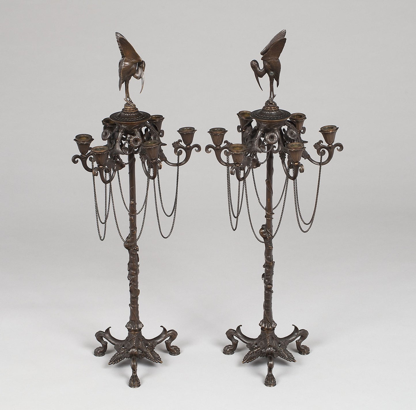 Pair of Candelabra - Auguste Cain, Poster Print Wall Art