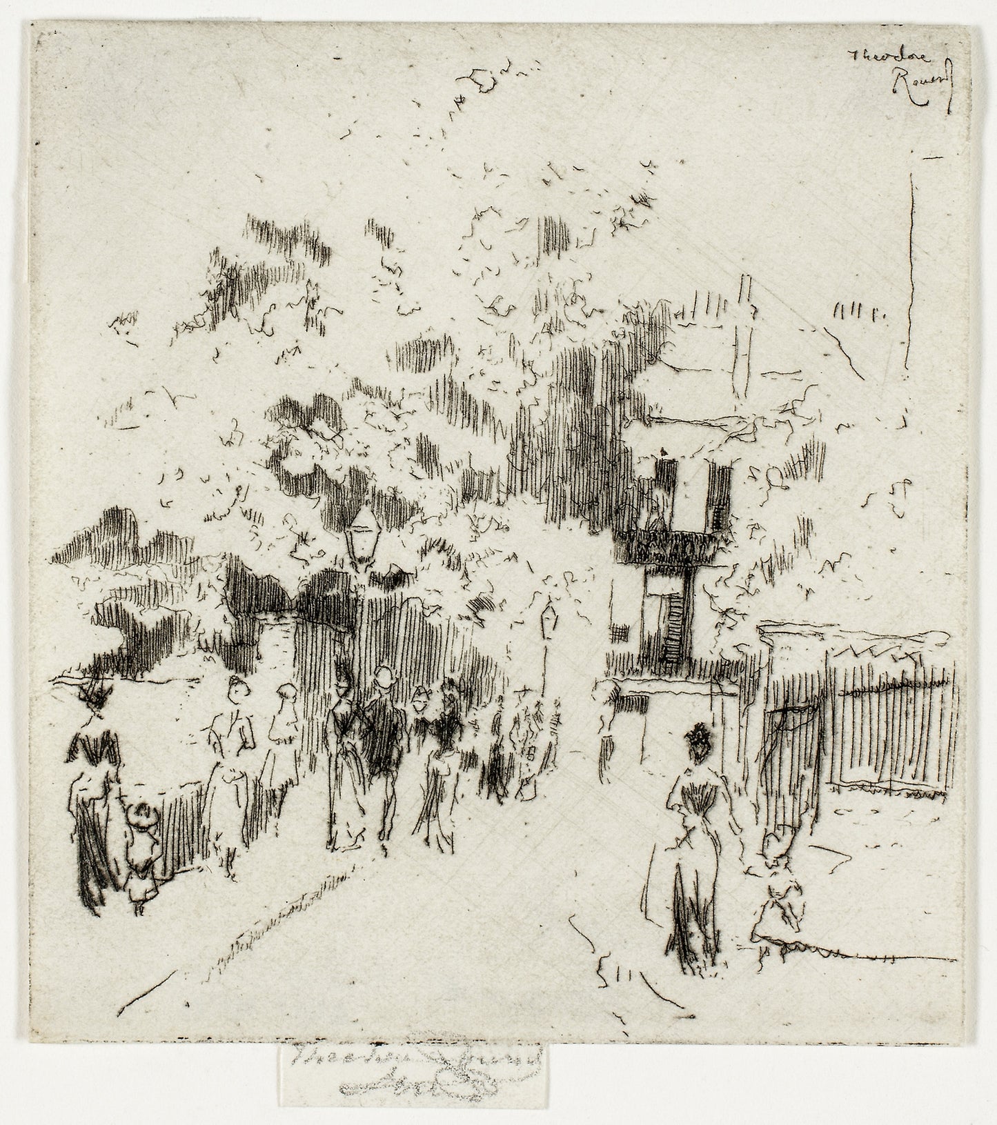 Bank Holiday, Corner of Beaufort Street, Chelsea - Theodore Roussel, Poster Print Wall Art