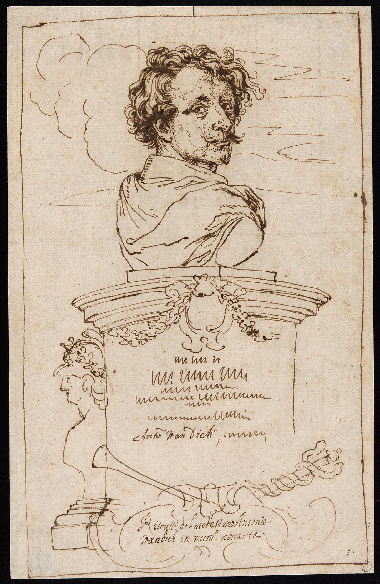 Frontispiece from the "Iconography" - Unknown Artist (Italian, 17th century), Poster Print Wall Art