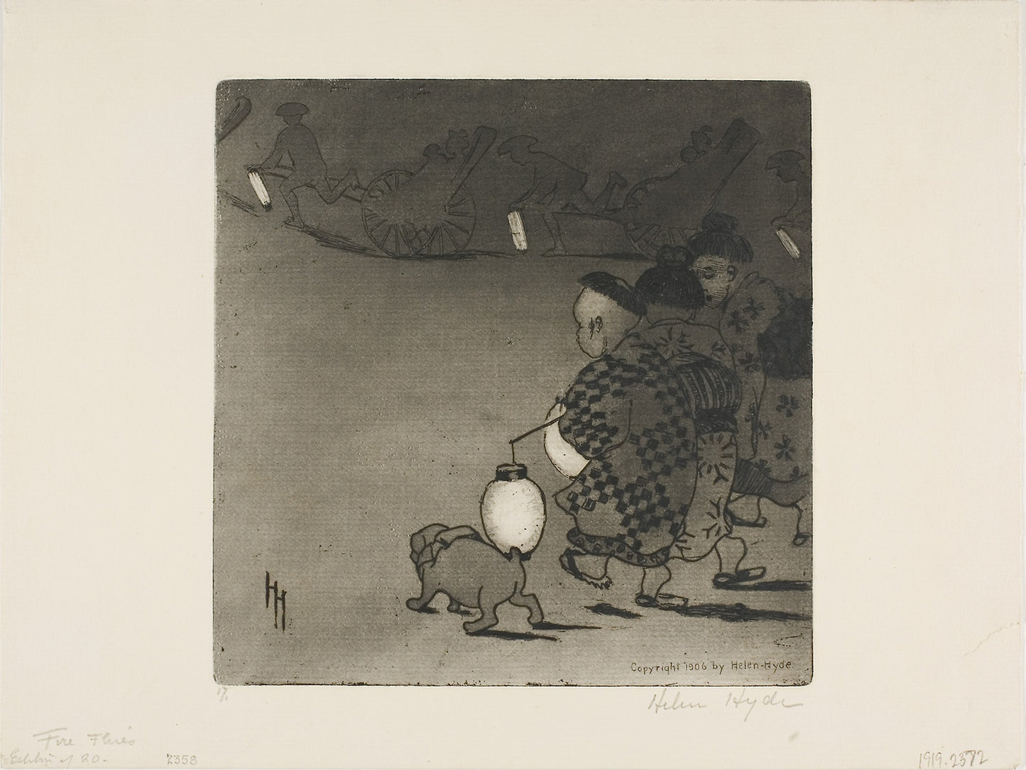 Fireflies - Helen Hyde, Poster Print Wall Art