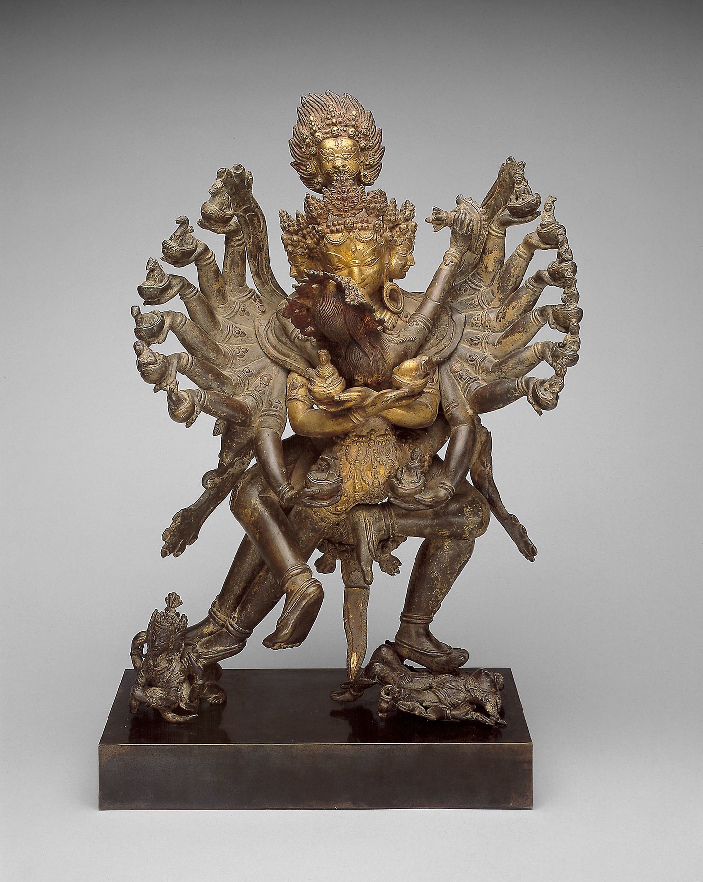 Tantric Deities Hevajra and Nairatmya in Ritual Embrace (yab-yum) - Nepal, Poster Print Wall Art