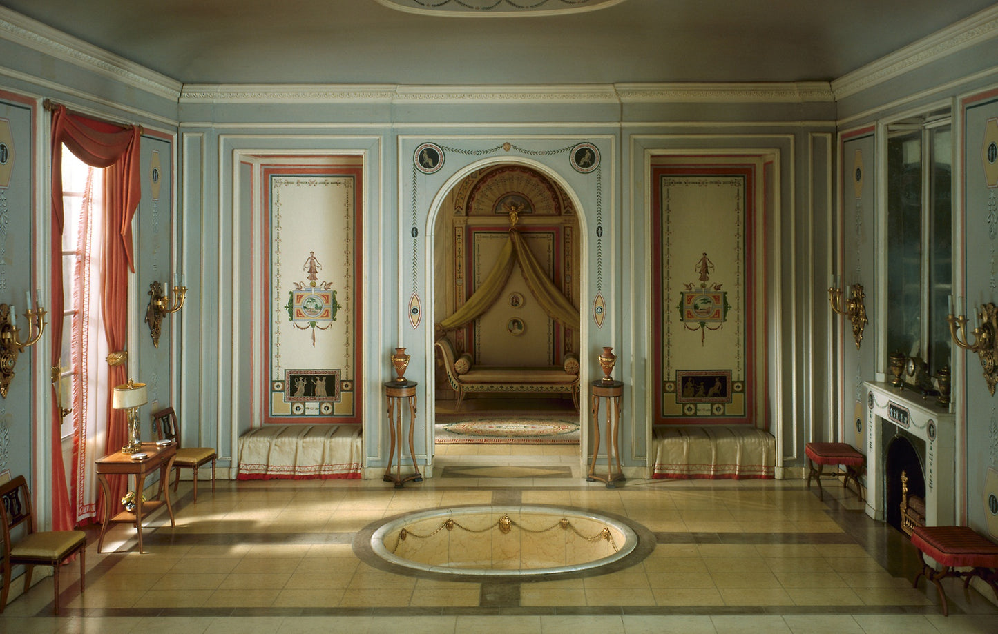 E-25 - French Bathroom and Boudoir of the Revolutionary Period, 1793-1804 - Mrs. James Ward Thorne, Poster Print Wall Art
