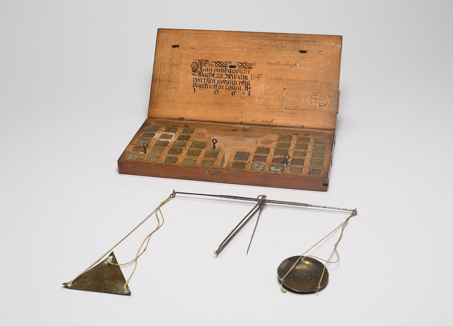 Box with Scale and Set of Weights: Wilhelm von Essen, Poster Print Wall Art
