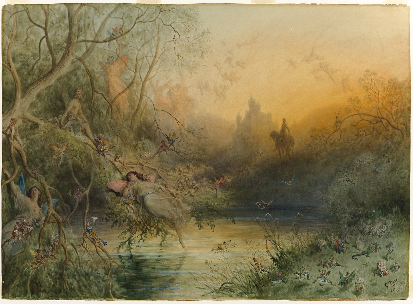 Fairy Land - Gustave Doré, Poster Print Wall Art