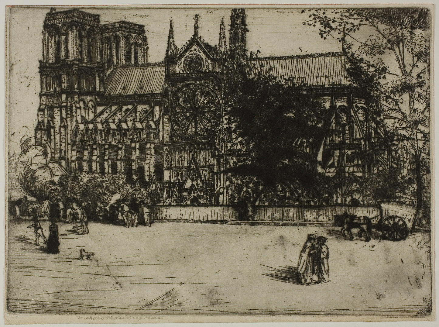Notre Dame, Paris - Donald Shaw MacLaughlan, Poster Print Wall Art