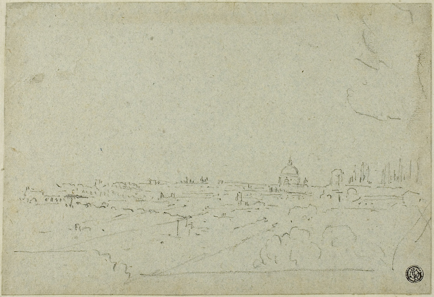 View of Saint Peter's from the Palace of the Caesars, with Circus Maximus Below - Richard Wilson, Poster Print Wall Art