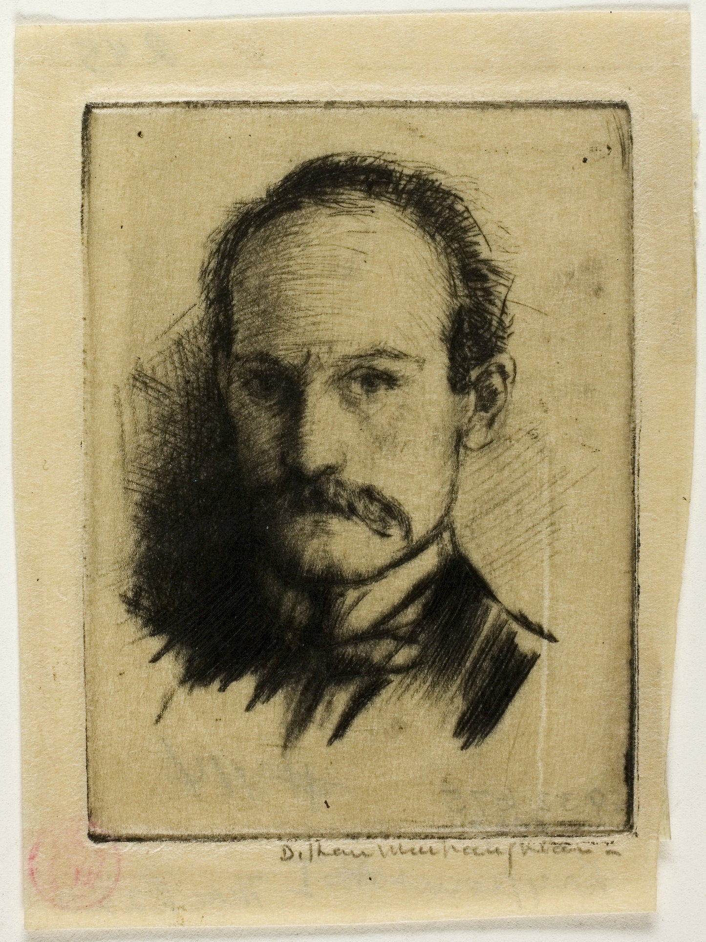 Portrait of the Artist - Donald Shaw MacLaughlan, Poster Print Wall Art