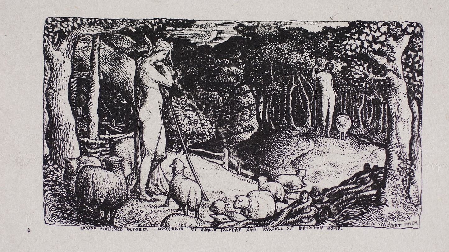 Ideal Pastoral Life - Edward Calvert, Poster Print Wall Art