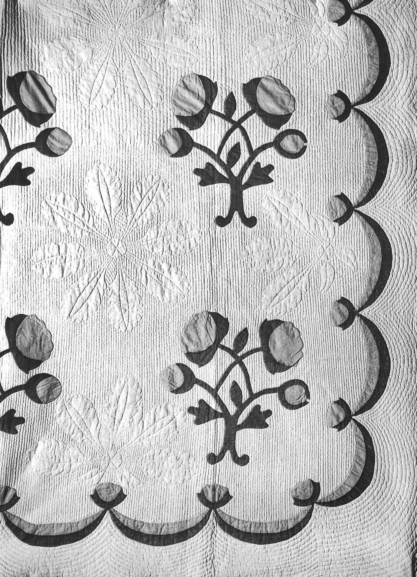 Bedcover (Roses Quilt) - Letticia Keziah Vernon (American, 1795–1852), Poster Print Wall Art