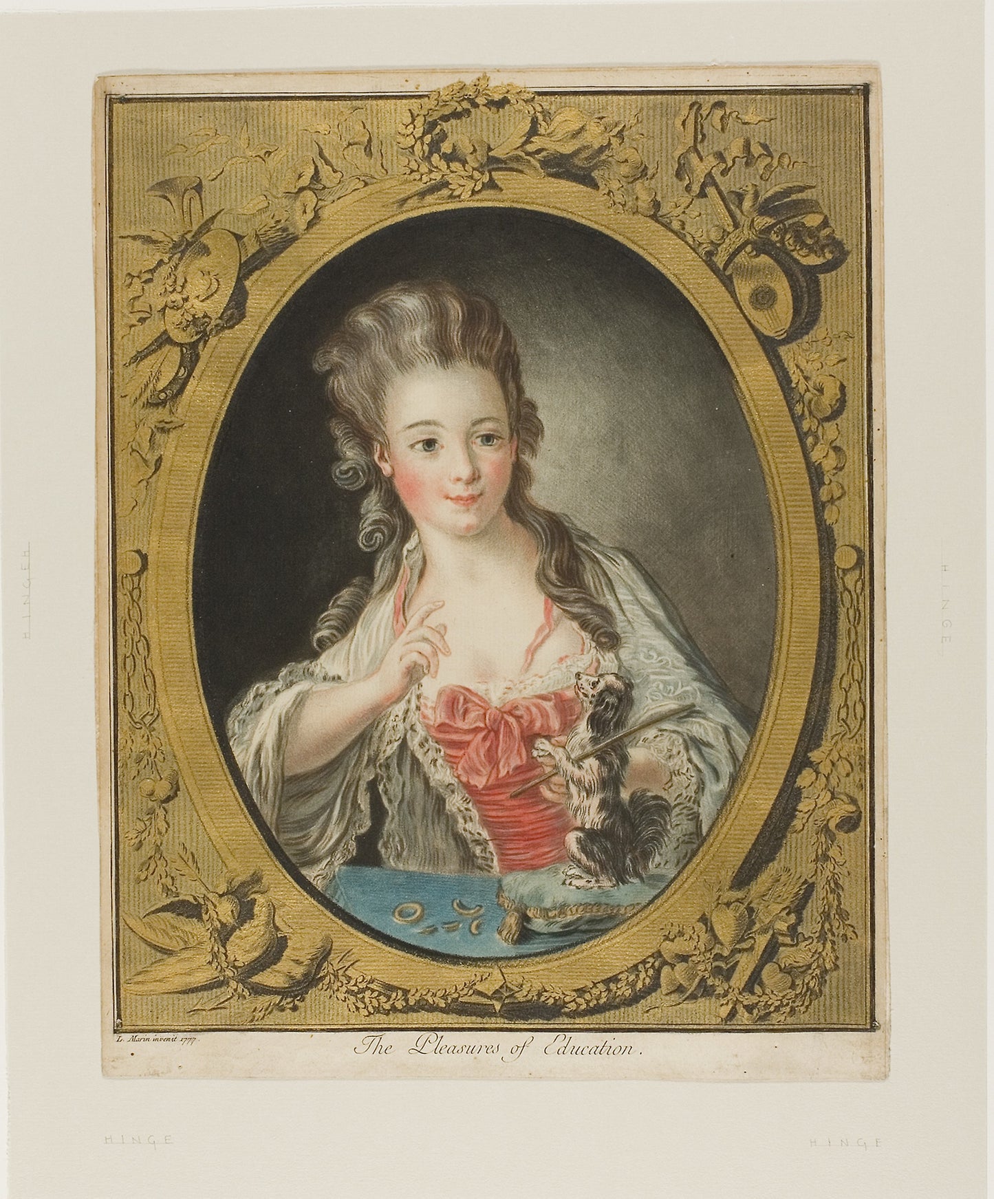 The Pleasures of Education - Louis-Marin Bonnet, Poster Print Wall Art