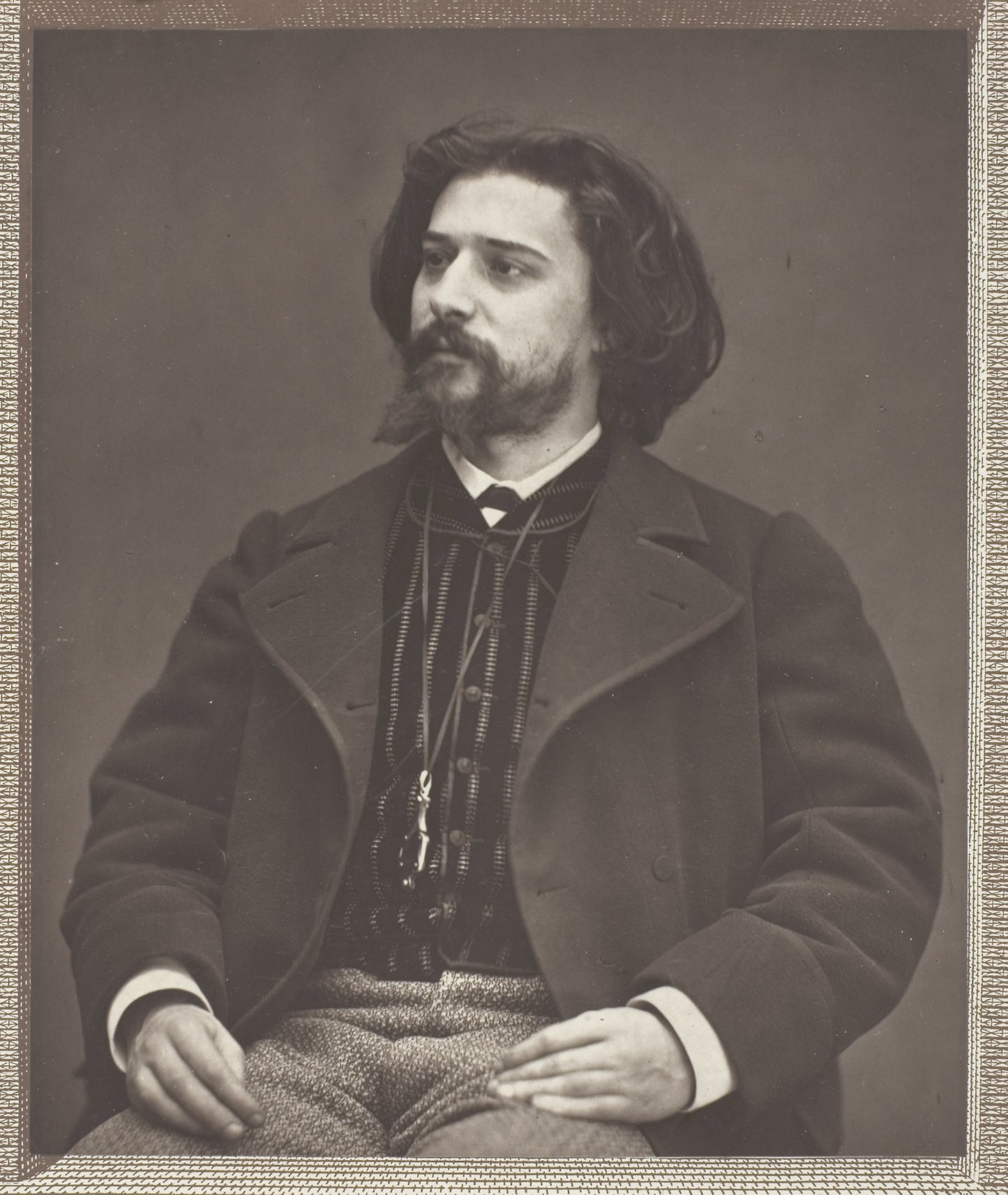 Alphonse Daudet (French novelist, 1849-1897) - Etienne Carjat, Poster Print Wall Art