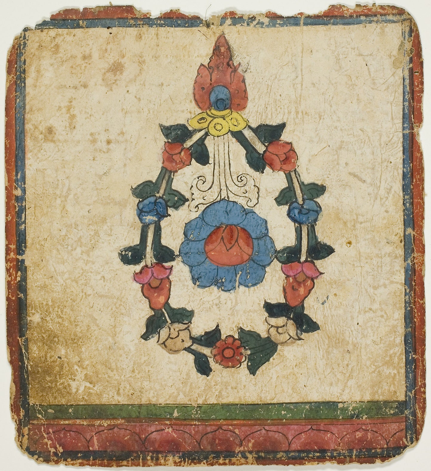 Image from a Set of Initiation Cards (Tsakali) - Tibet, Poster Print Wall Art