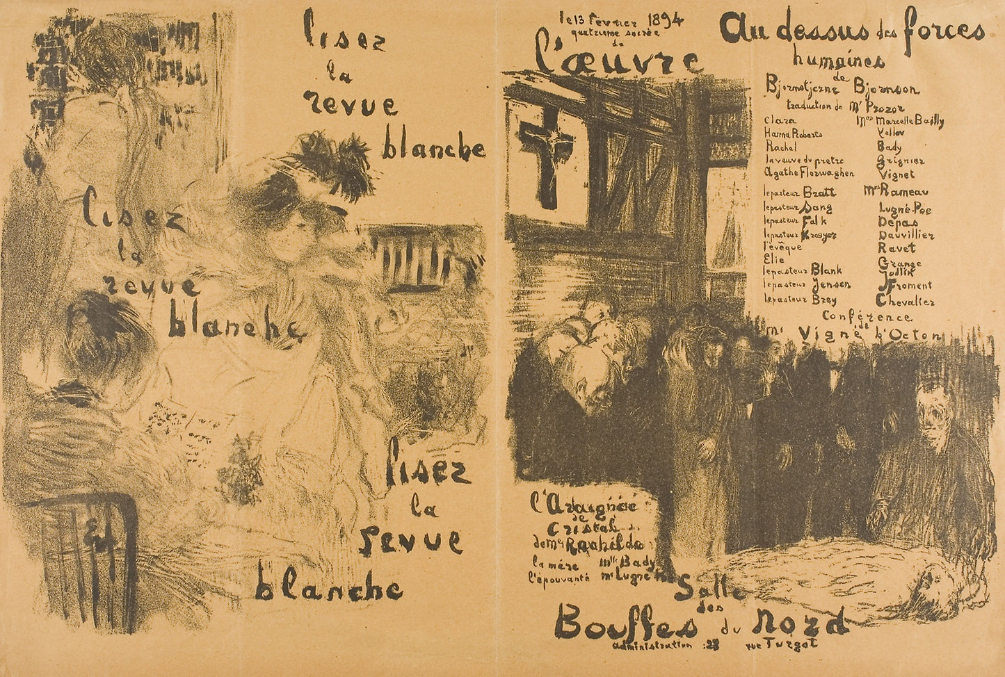 Read "La Revue Blanche" Transformed — Beyond Human Power - Edouard Jean Vuillard, Poster Print Wall Art