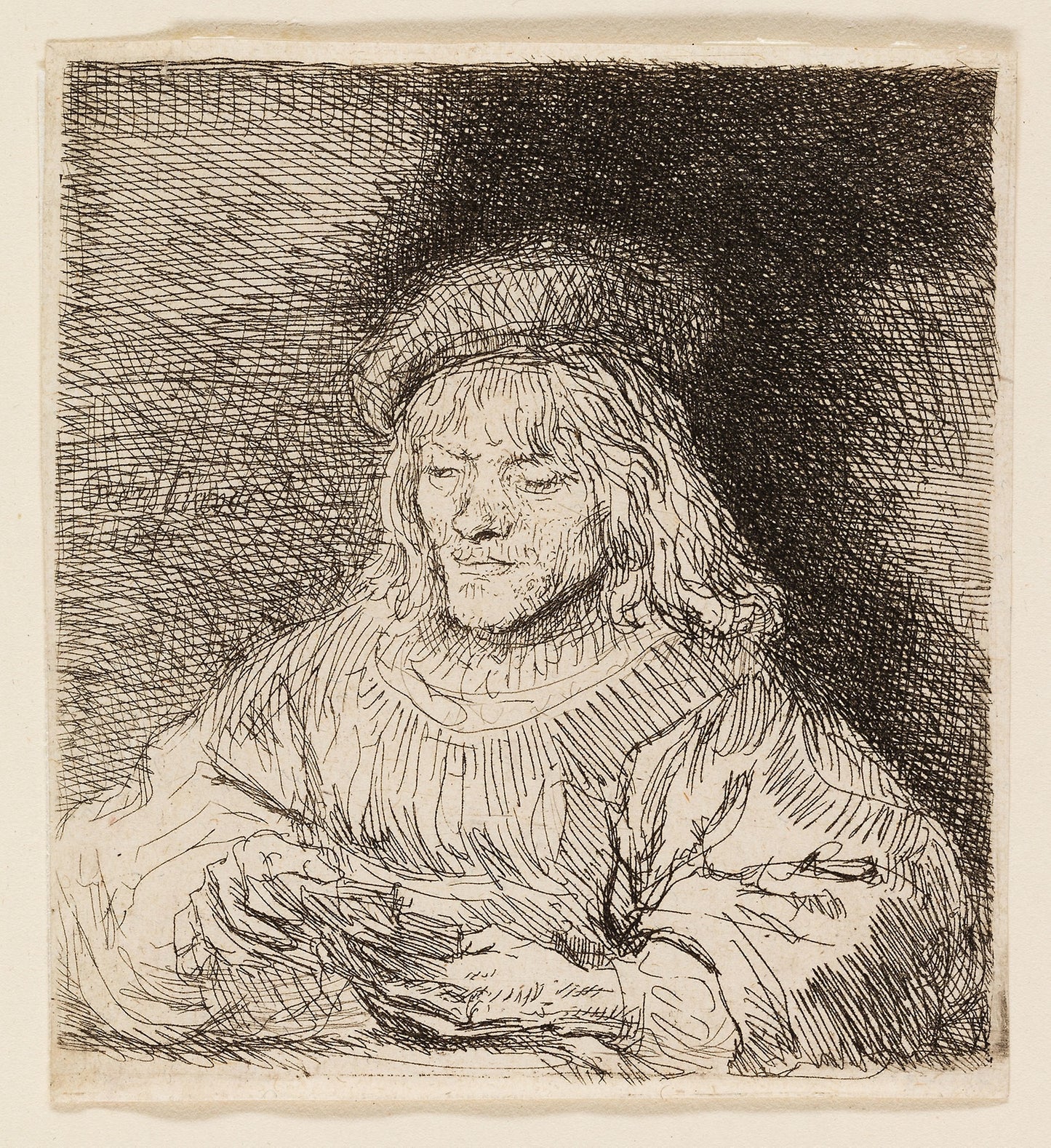 The Card Player - Rembrandt van Rijn, Poster Print Wall Art