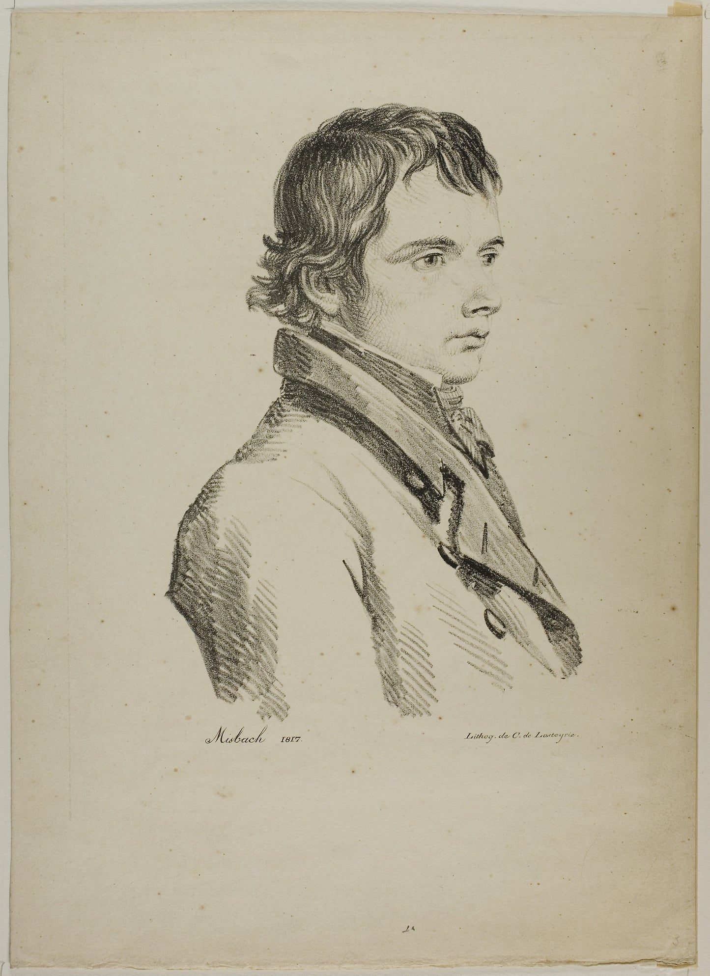 Portrait of a Man - Constant Misbach (French, 19th Century), Poster Print Wall Art
