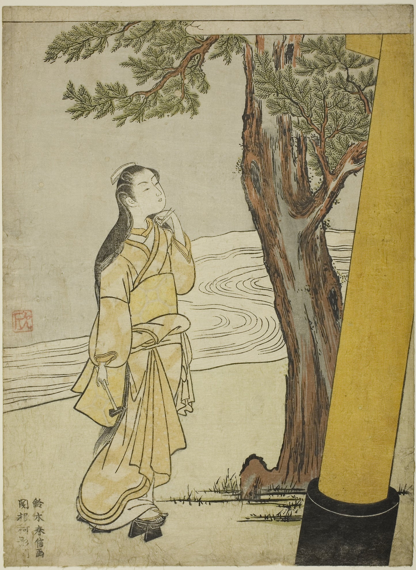 Casting a curse at the hour of the ox (ushi no koku mairi) - Suzuki Harunobu ?? ?? , Poster Print Wall Art