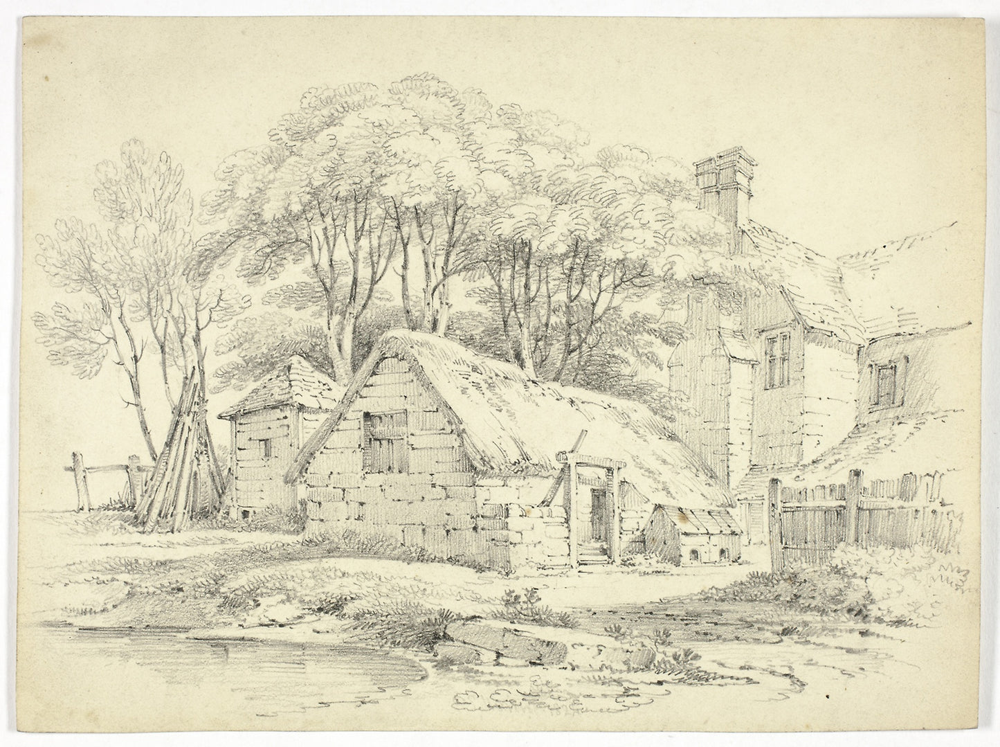 Farm Buildings - Paul Sandby Munn, Poster Print Wall Art