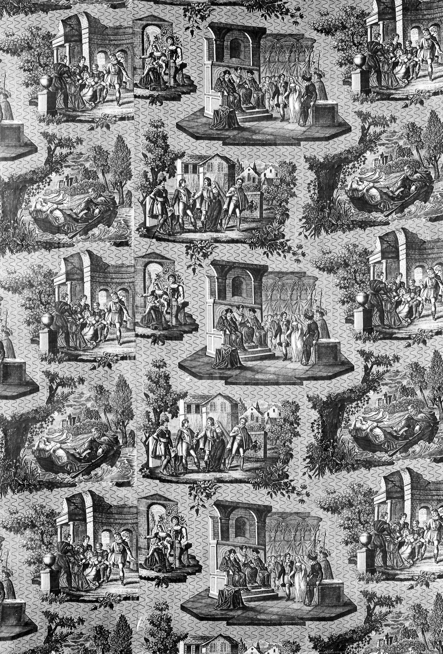 Judgement of Clara (Furnishing Fabric) - Designed - Alexandre Buquet (French, 1802–1865), Poster Print Wall Art