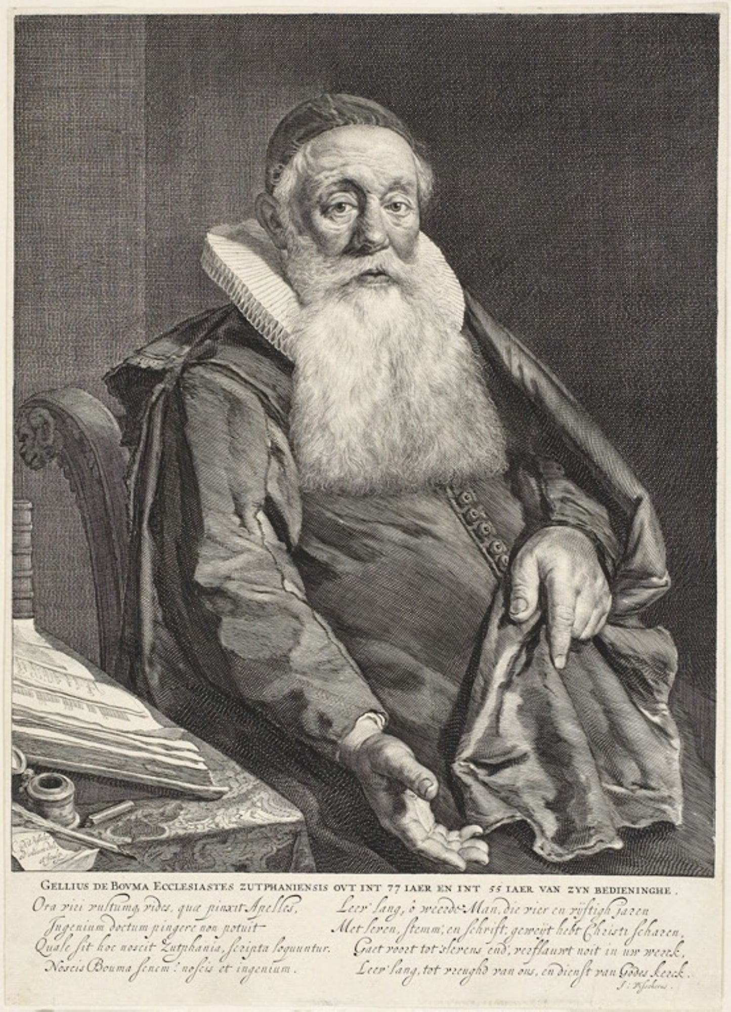 Gellius de Bouma - Cornelis Visscher, the Elder, Poster Print Wall Art