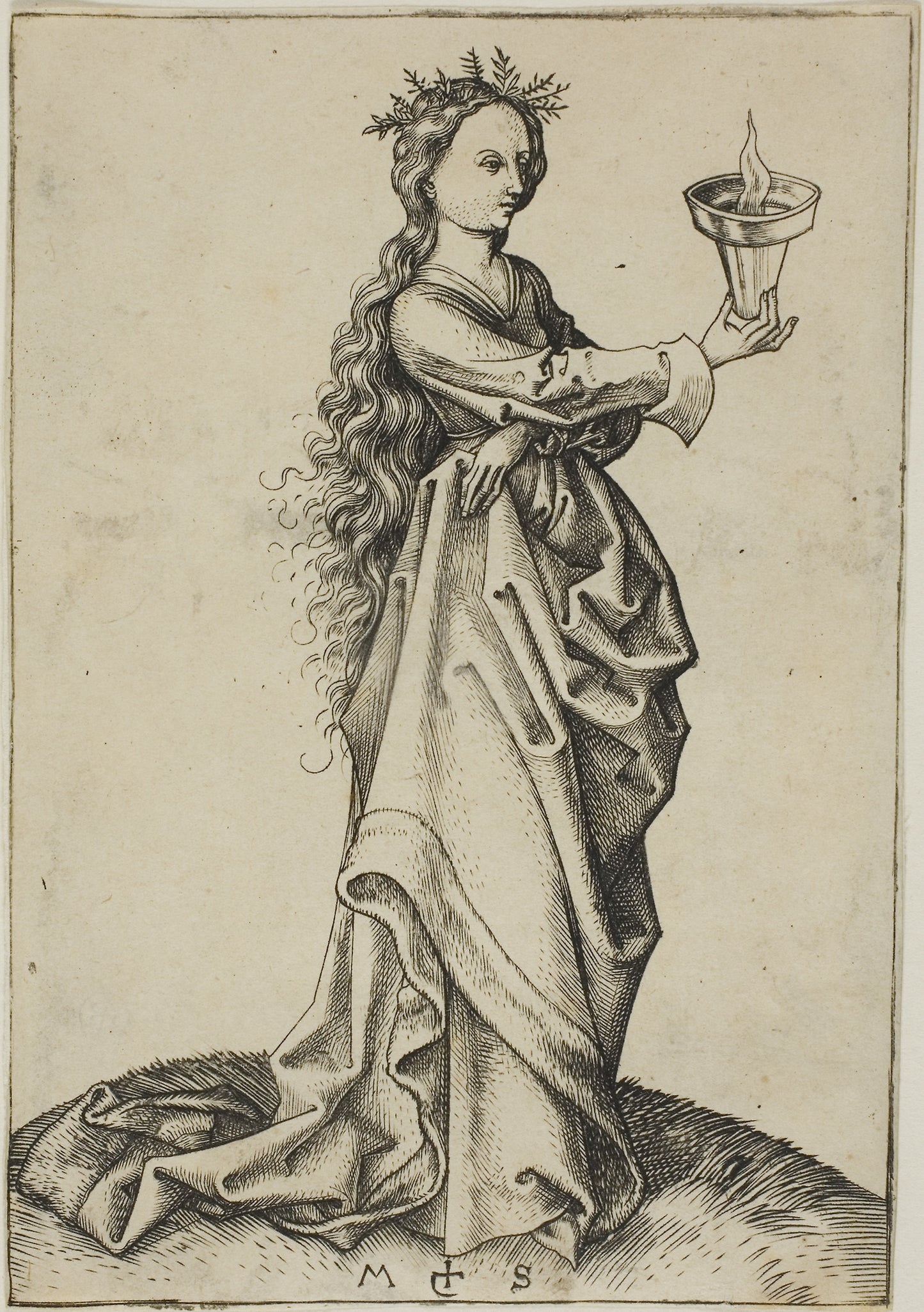 The Third Wise Virgin - Martin Schongauer, Poster Print Wall Art