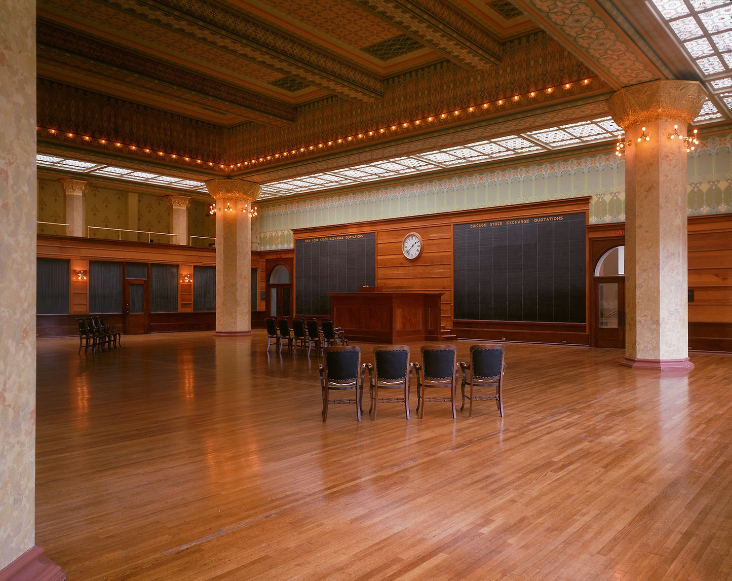 Chicago Stock Exchange Trading Room: Reconstruction at the Art Institute of Chicago: 1972 (original demolished), Poster Print Wall Art