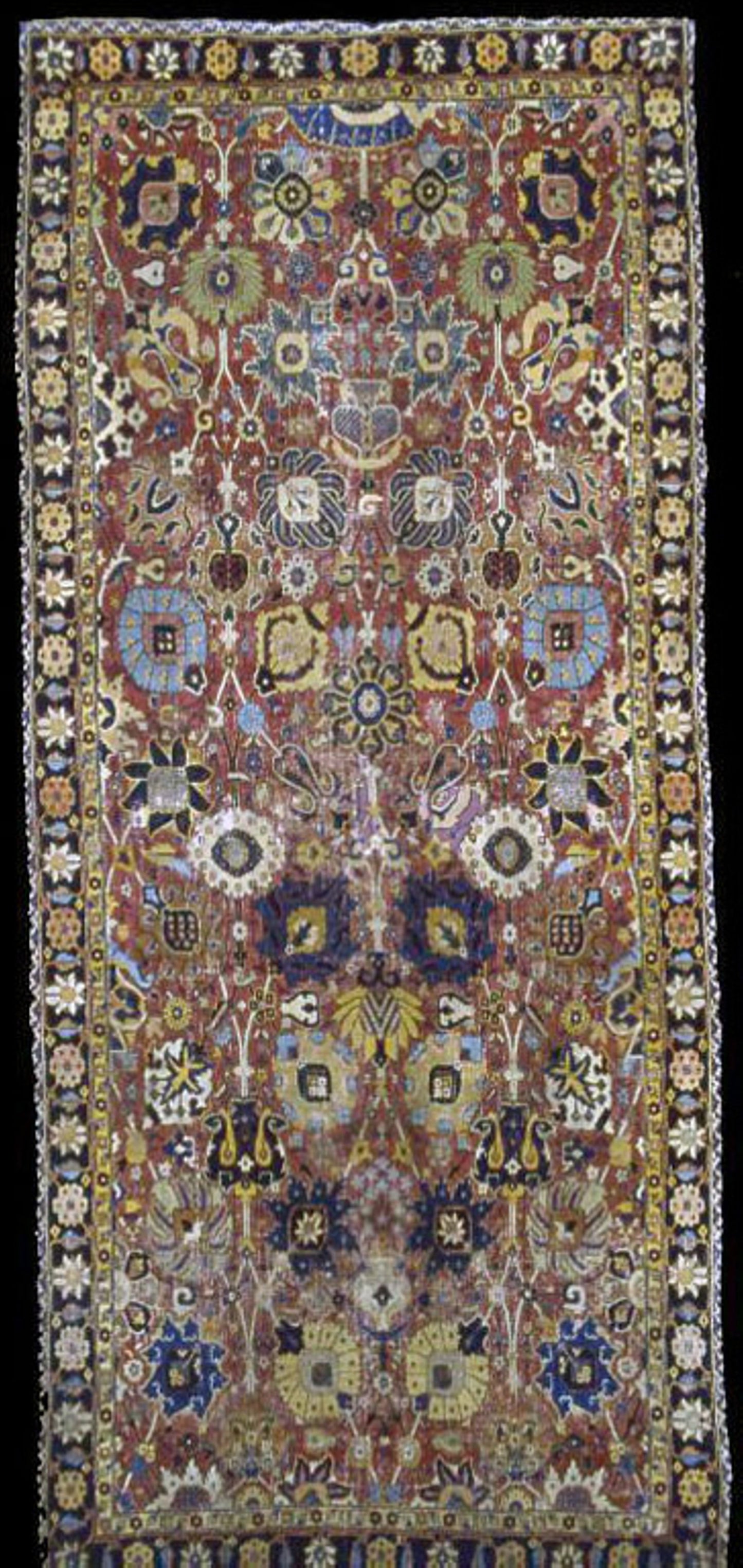 Carpet - Iran, Kerman, Poster Print Wall Art