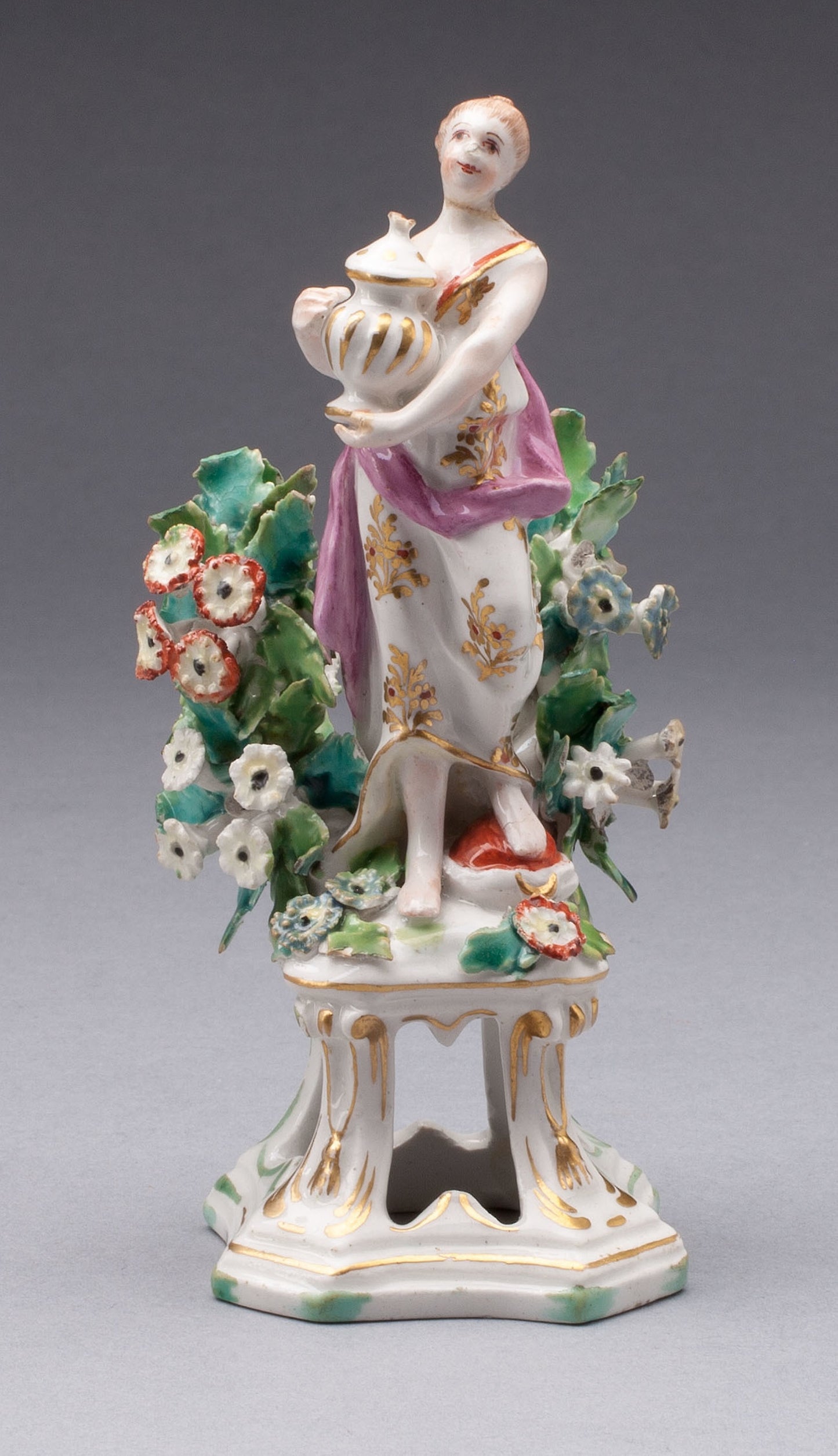 Figure of Asia - Bow Porcelain Factory, Poster Print Wall Art