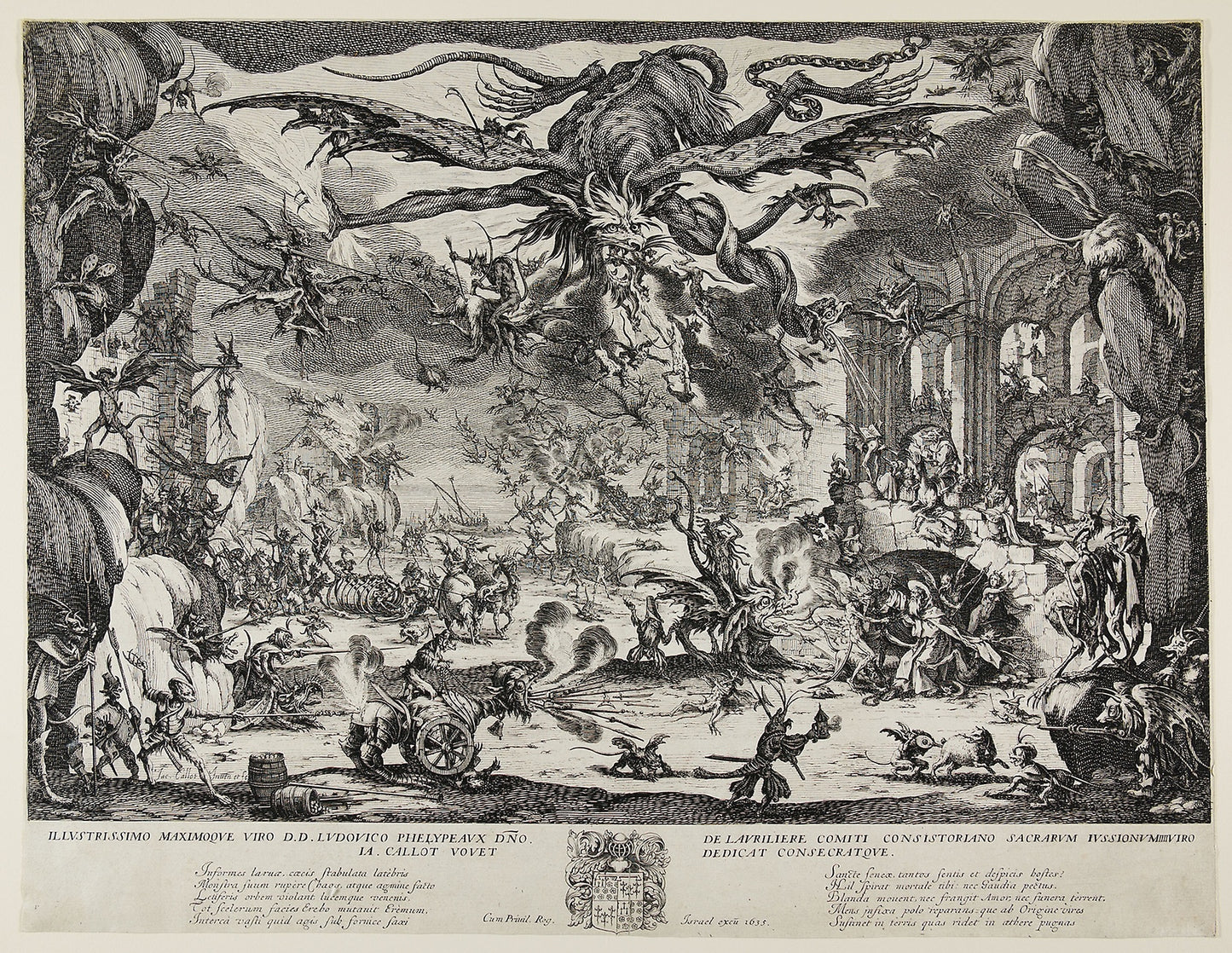 The Temptation of Saint Anthony - Jacques Callot, Poster Print Wall Art