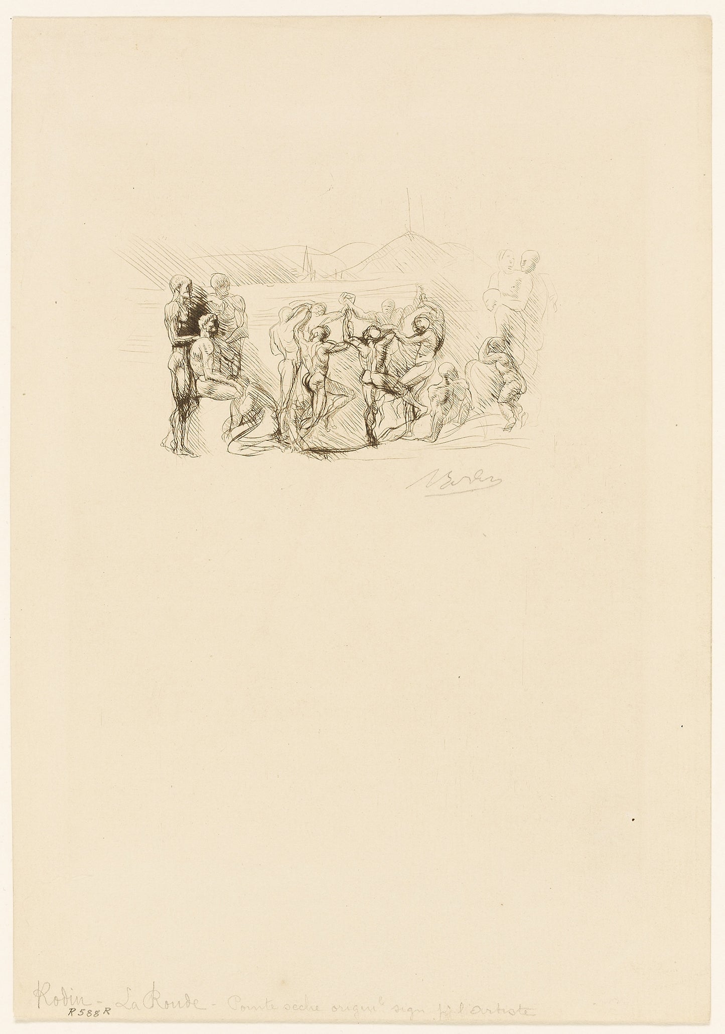 The Round - Auguste Rodin, Poster Print Wall Art