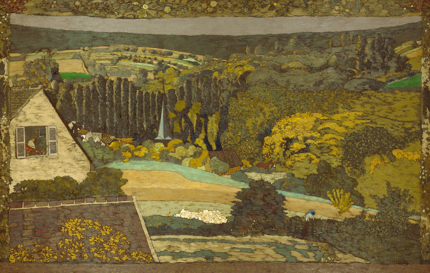 Landscape: Window Overlooking the Woods: Edouard Vuillard, Poster Print Wall Art