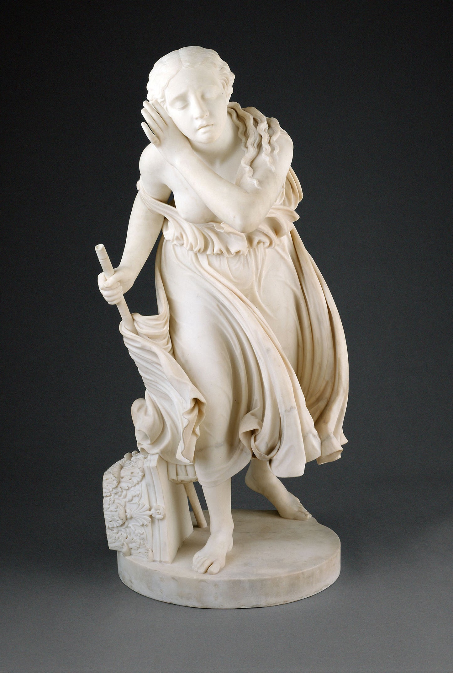 Nydia, The Blind Flower Girl of Pompeii - Randolph Rogers, Poster Print Wall Art