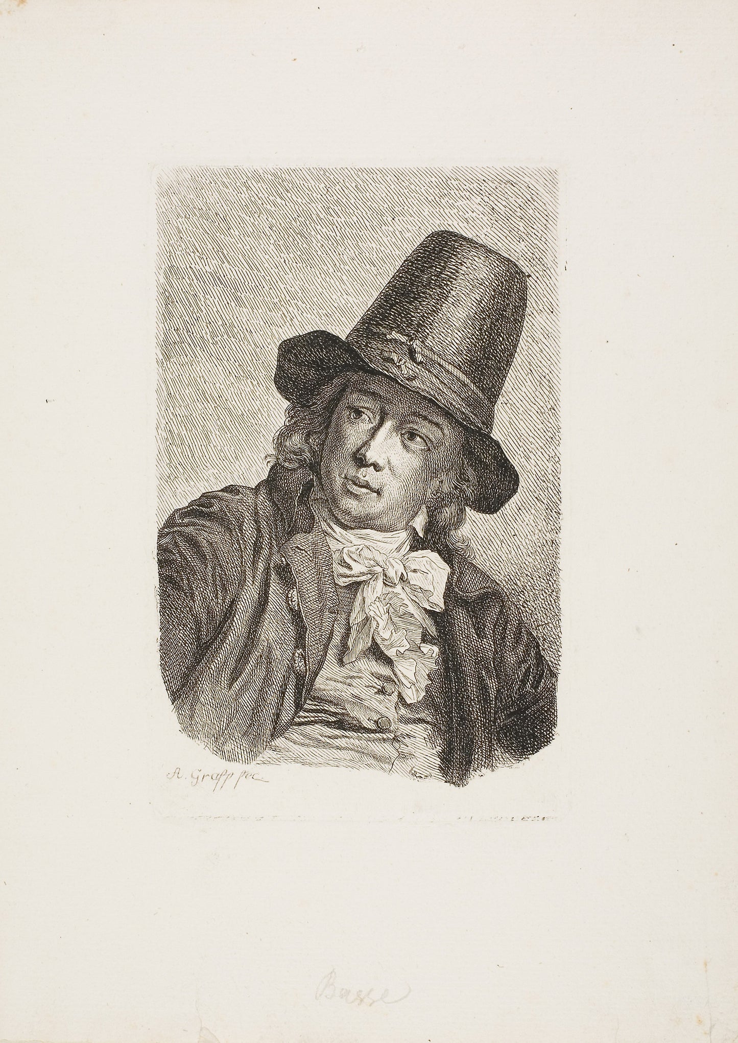 Portrait of Abraham Bosse - Anton Graff, Poster Print Wall Art