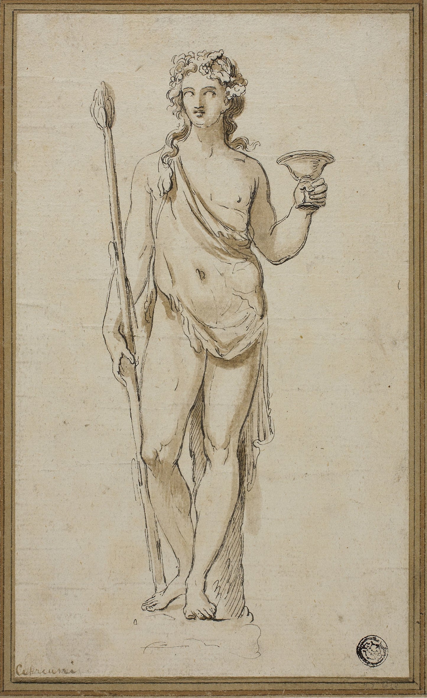 Bacchus - Attributed to Giovanni Battista Cipriani, Poster Print Wall Art