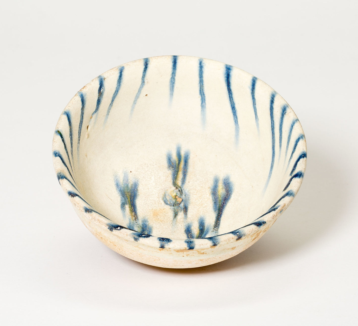 Cup with Streaks and Stylized Floret Patterns - China, Poster Print Wall Art