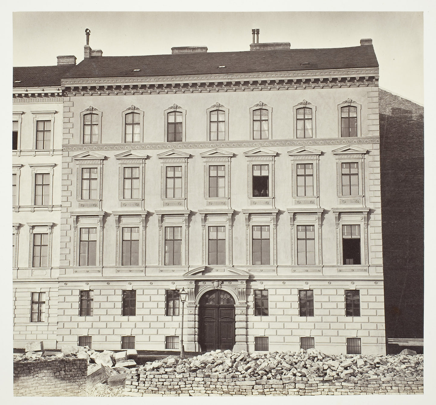 Elisabethstra?e No. 18, Wohnhaus Senior Excellenz des Grafen Trautmansdorf - Artist unknown , Poster Print Wall Art