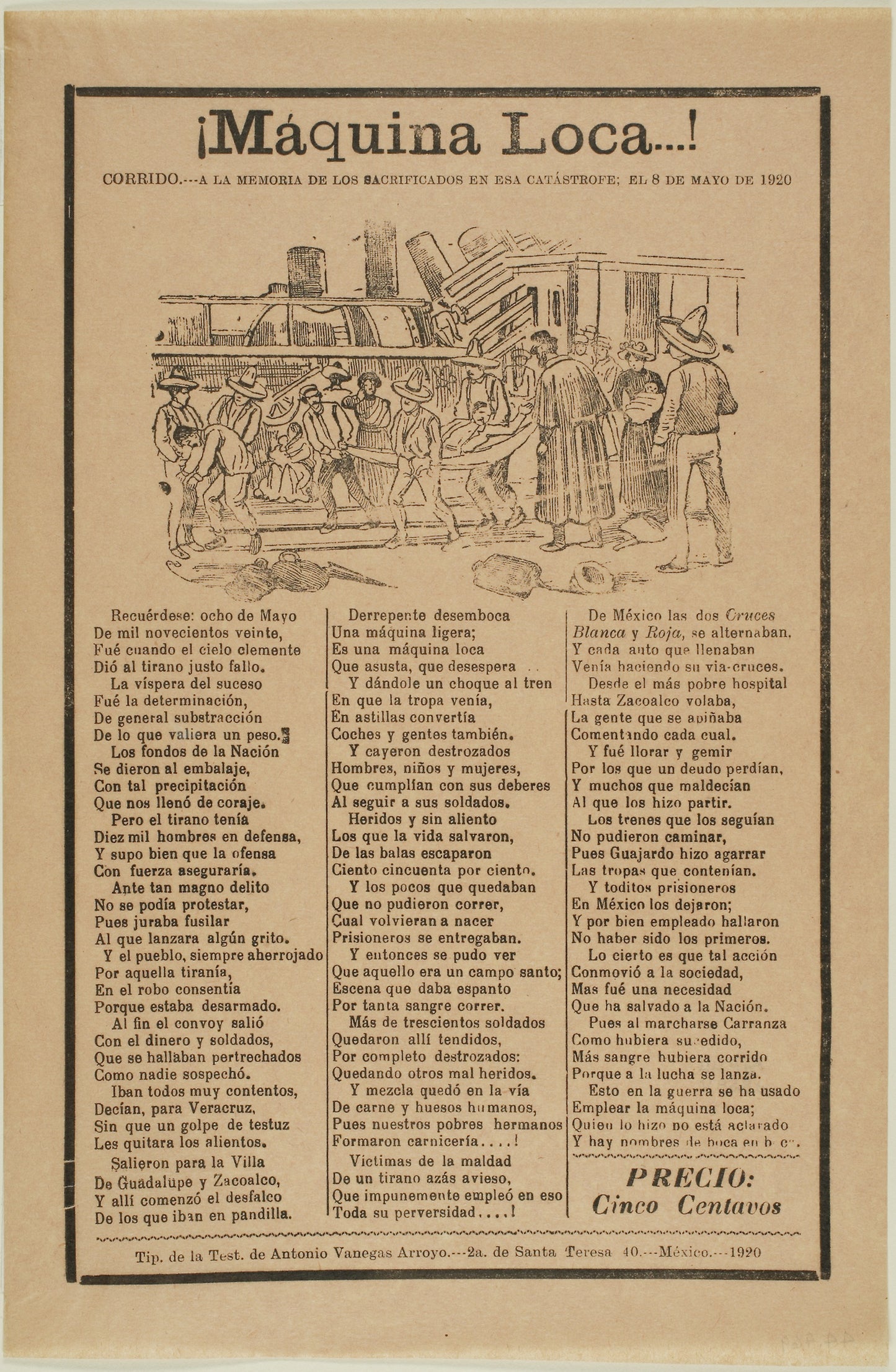 Crazy Machine! - José Guadalupe Posada, Poster Print Wall Art