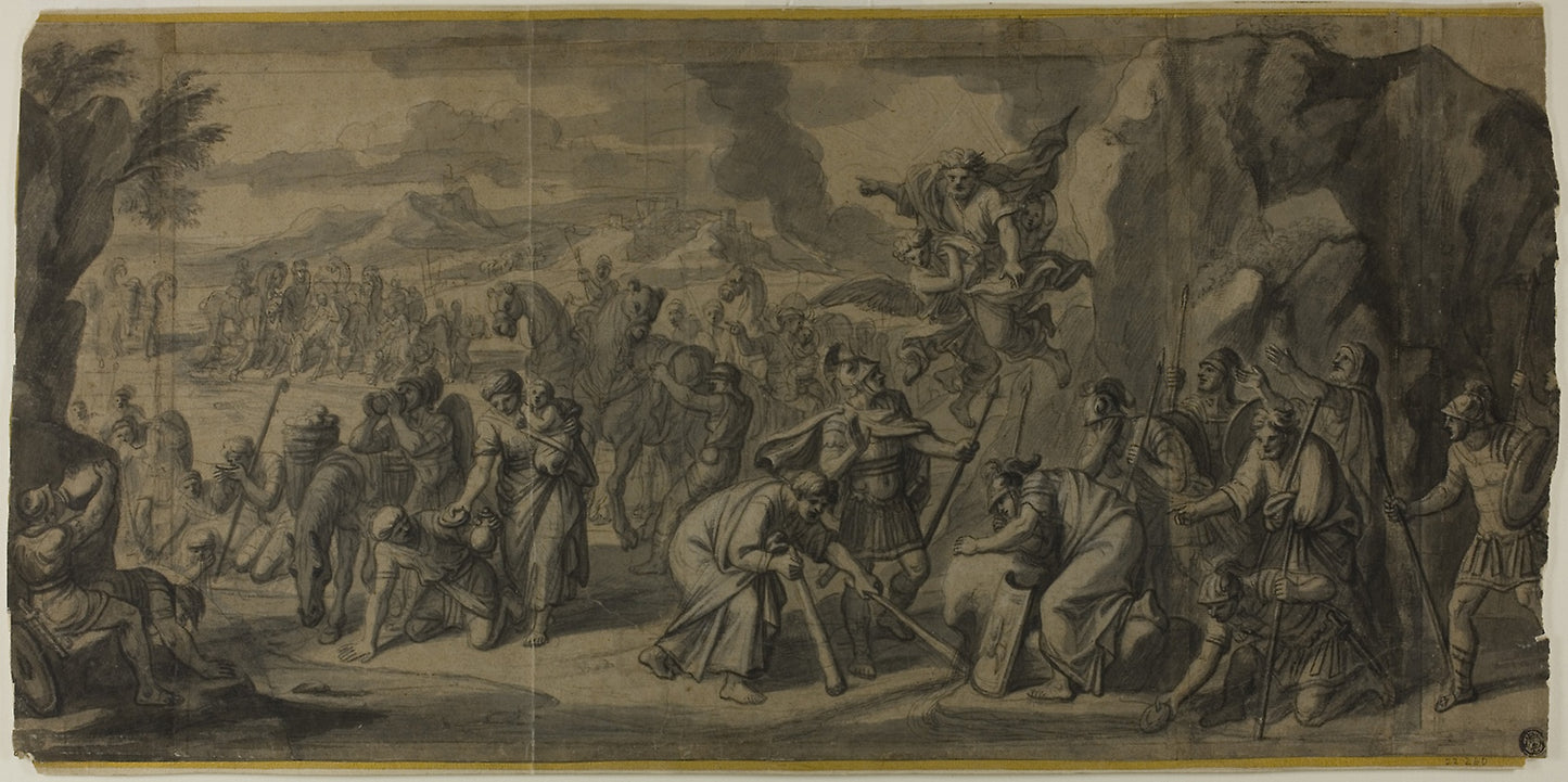 Moses Striking the Rock - François Verdier, Poster Print Wall Art