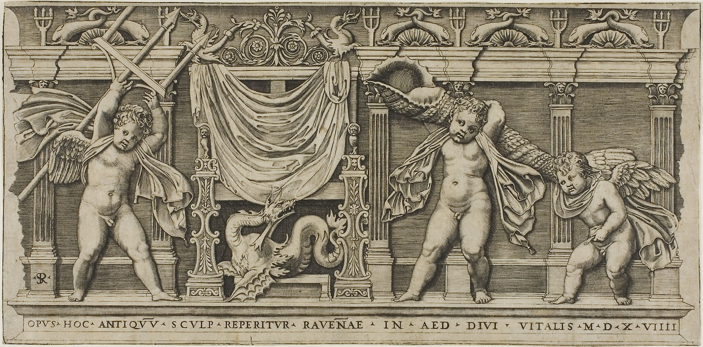Throne of Neptune - Marco Dente da Ravenna, Poster Print Wall Art