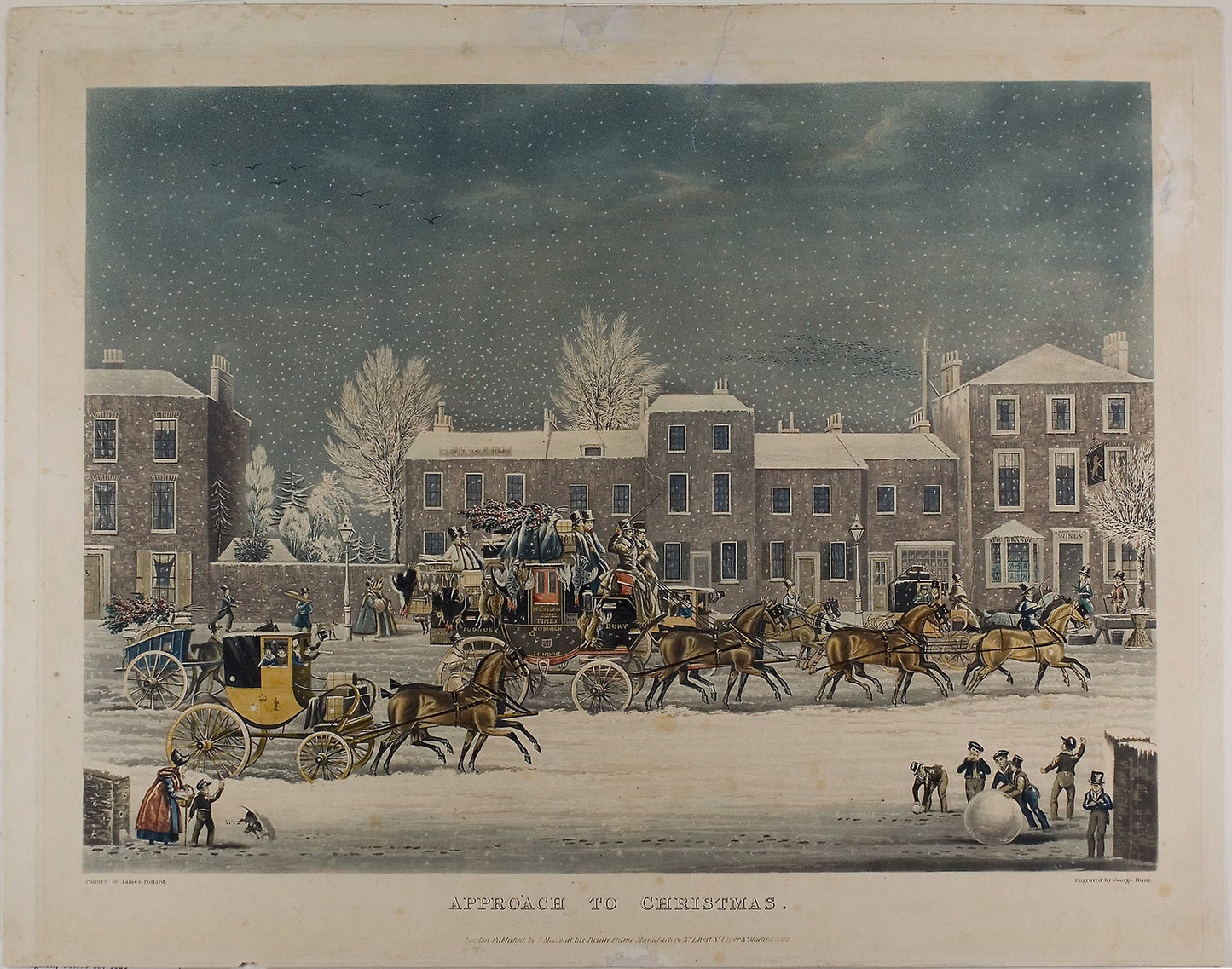 Approach to Christmas - George Hunt (English, 1789-1861), Poster Print Wall Art