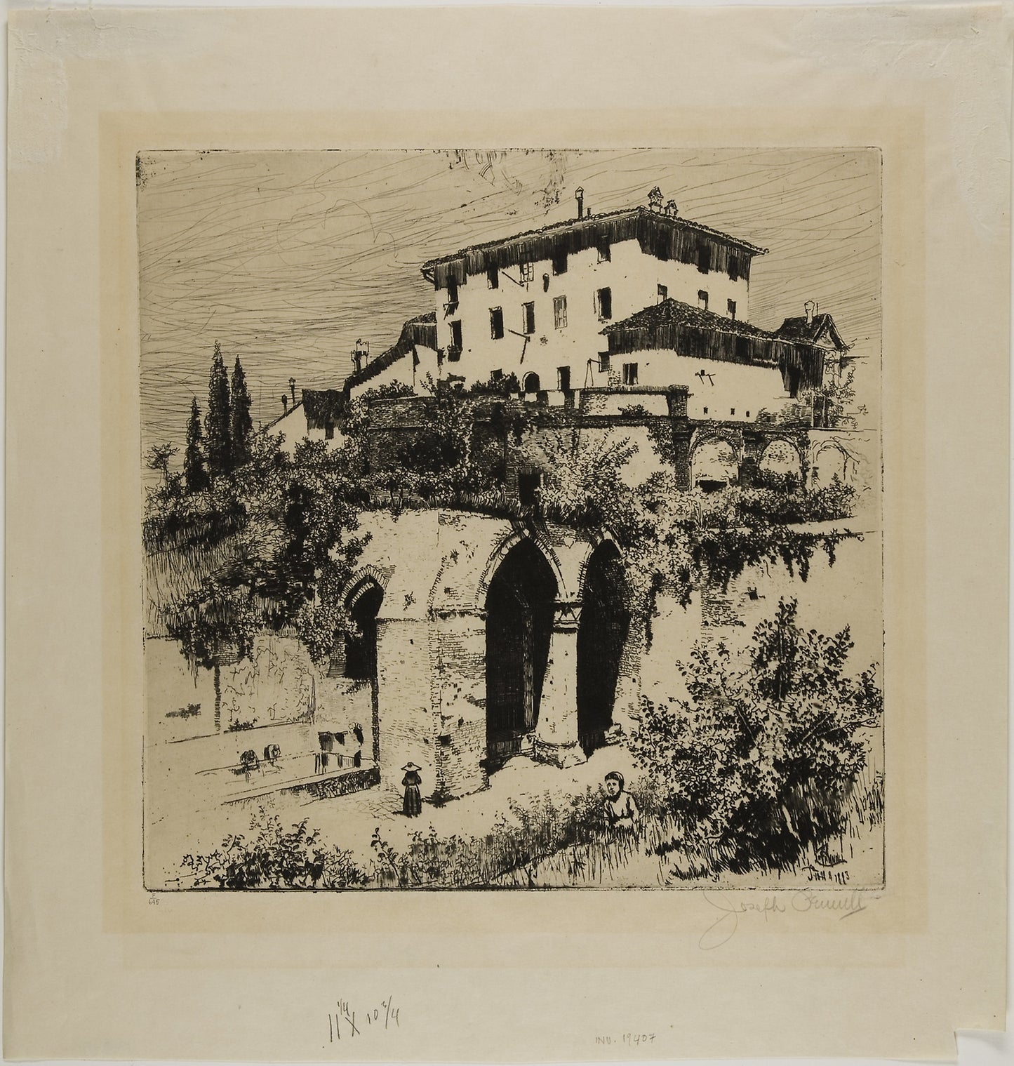 Fonte Nuova, Siena - Joseph Pennell, Poster Print Wall Art